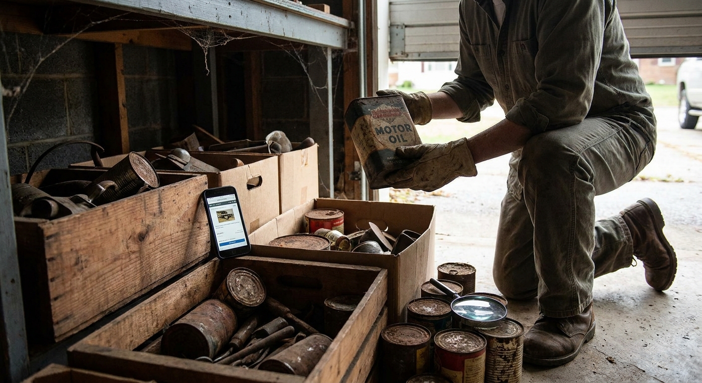 Kdo má v garáži staré plechovky od oleje? Sběratelé techniky za ně dnes nabízejí neuvěřitelné sumy