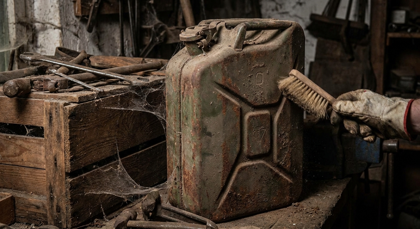 Kdo má v garáži tento starý typ plechového kanystru, získal jackpot. Milovníci veteránů za něj dají cokoli