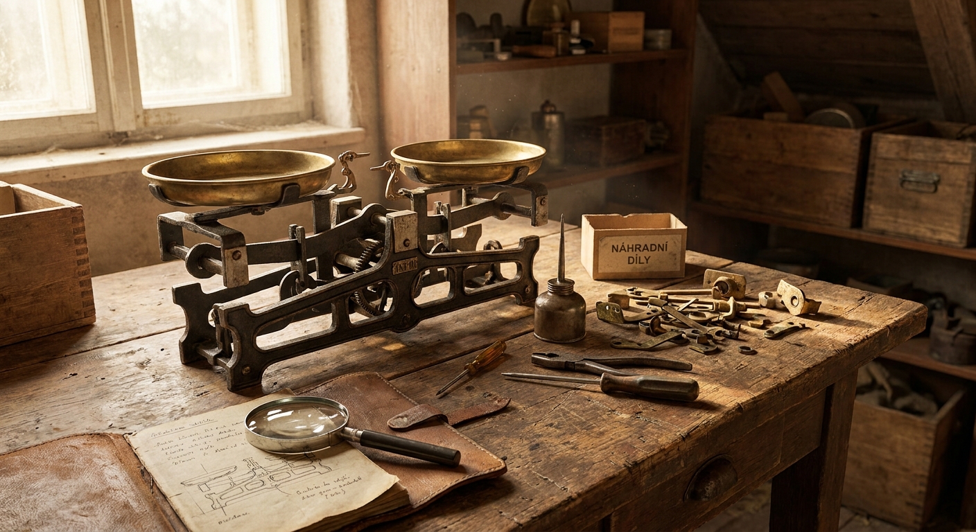 Kdo má v komoře tuhle starou mechanickou váhu, může slavit. Sběratelé za funkční kusy nabízejí desítky tisíc