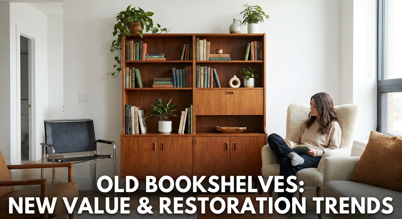 Kdo má v obýváku tuhle starou knihovnu z masivu? Sběratelé nábytku ji teď vyhledávají a dělají z ní skvosty