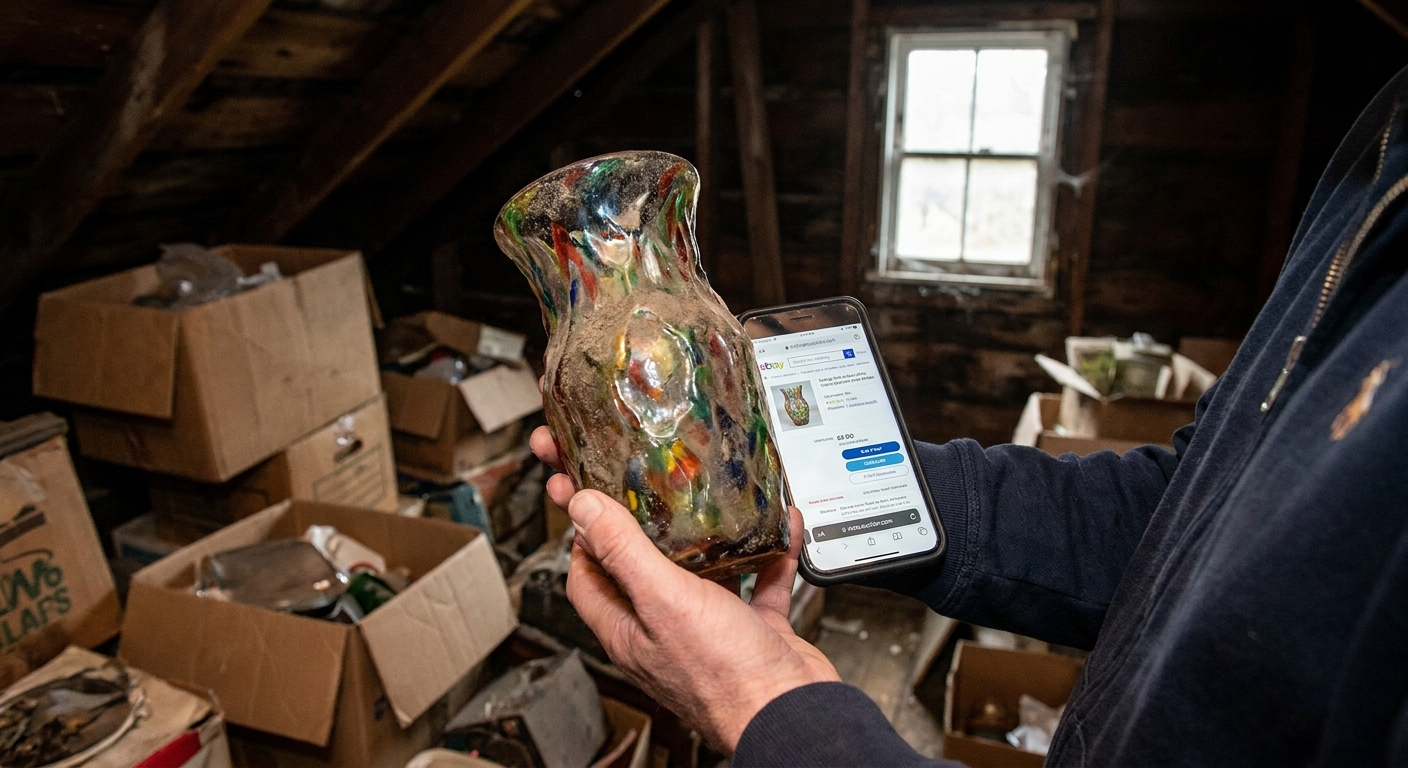 Kdo objeví na půdě tento typ staré vázy, má vyhráno. Sběratelé za tento konkrétní dekor platí i 20 000 Kč