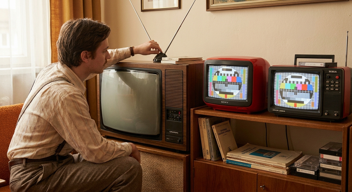 Kdo vlastní tento starý typ barevného televizoru z 80. let, má doma unikát. Sběratelé designu se o něj poperou