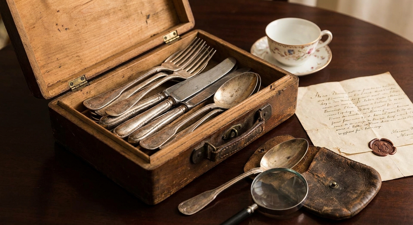 Kdo vlastní tuto starou sadu příborů po prababičce? Pokud má tento punc, zaplatí vám rekonstrukci bytu