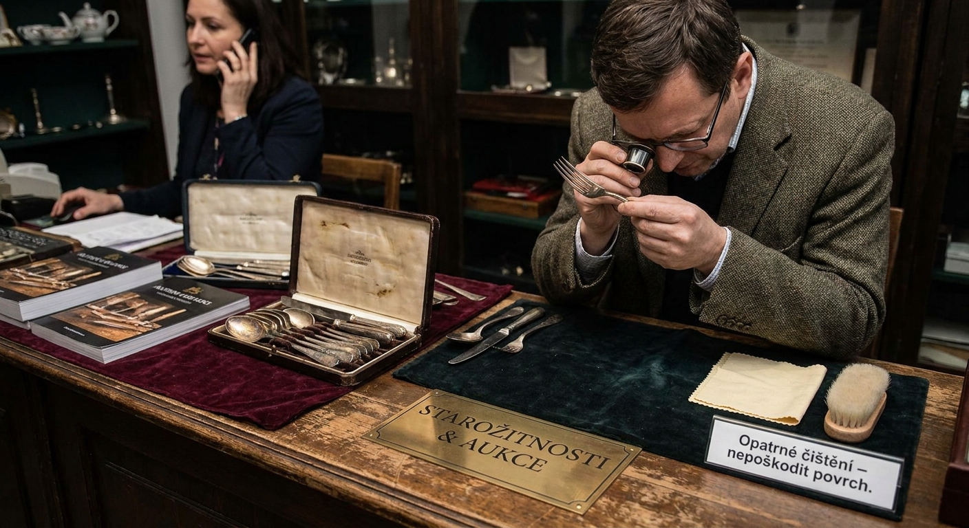 Kdo vlastní tuto starou sadu příborů po prababičce? Pokud má tento punc, zaplatí vám rekonstrukci bytu