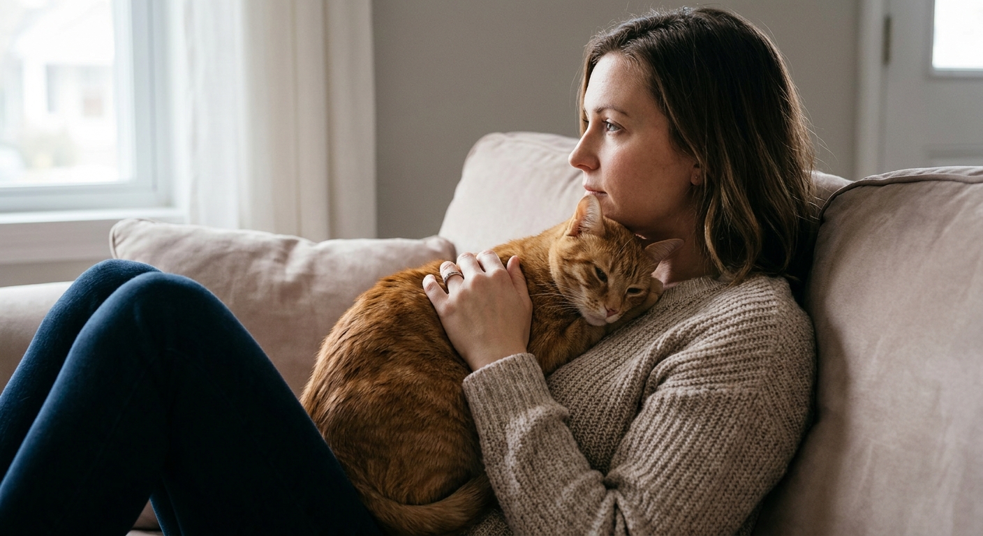 Kočka v domě není jen mazlíček. Pokud si lehá na toto místo na vašem těle, snaží se vám něco naznačit