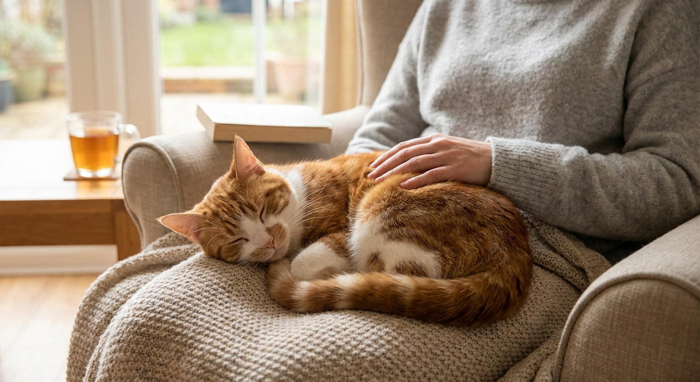 Kočka v domě není jen mazlíček. Pokud si lehá na toto místo na vašem těle, snaží se vám něco naznačit