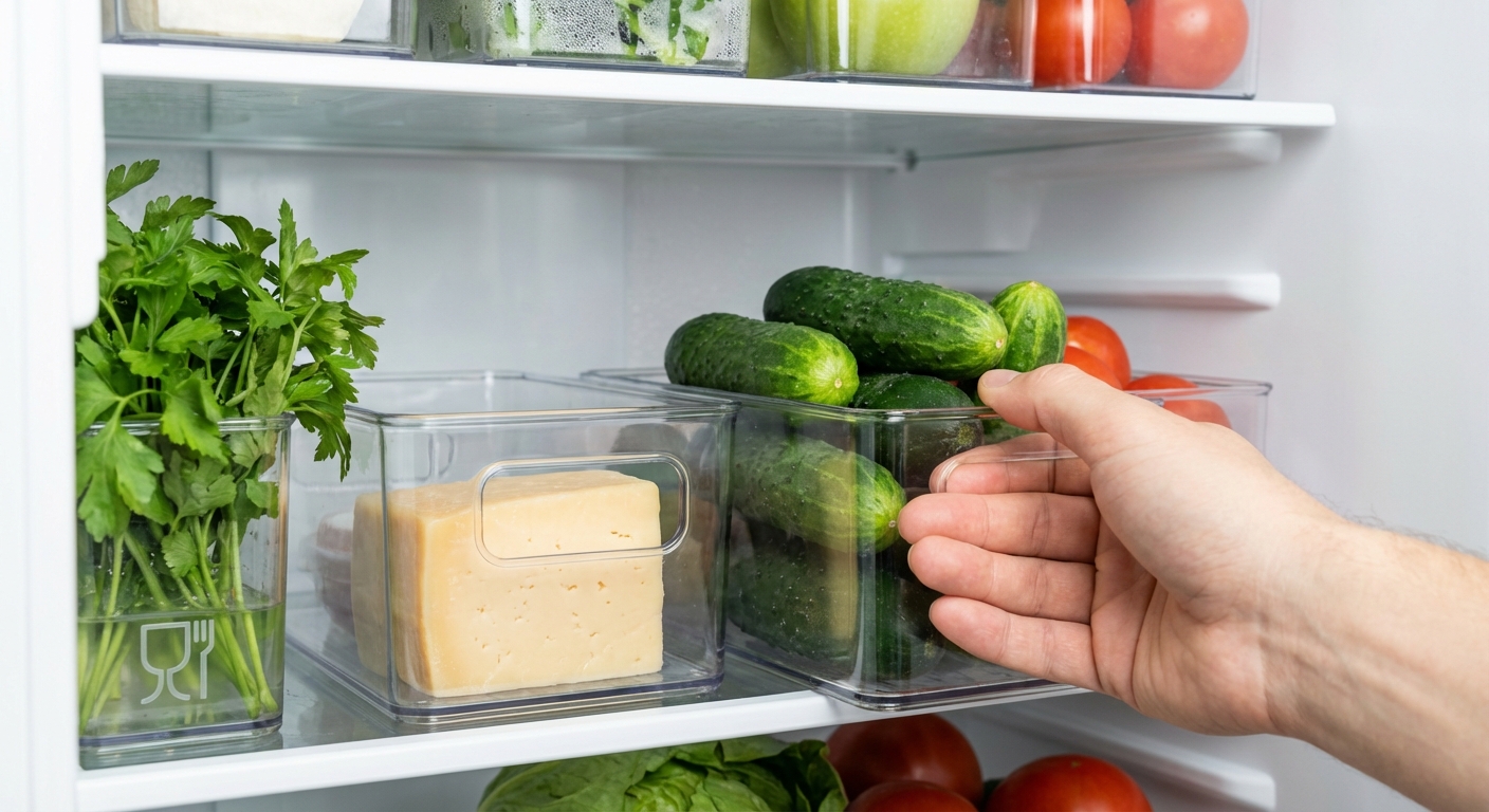 Koupila jsem na Temu organizéry do lednice za pár korun. Teď mi jídlo vydrží dvakrát déle