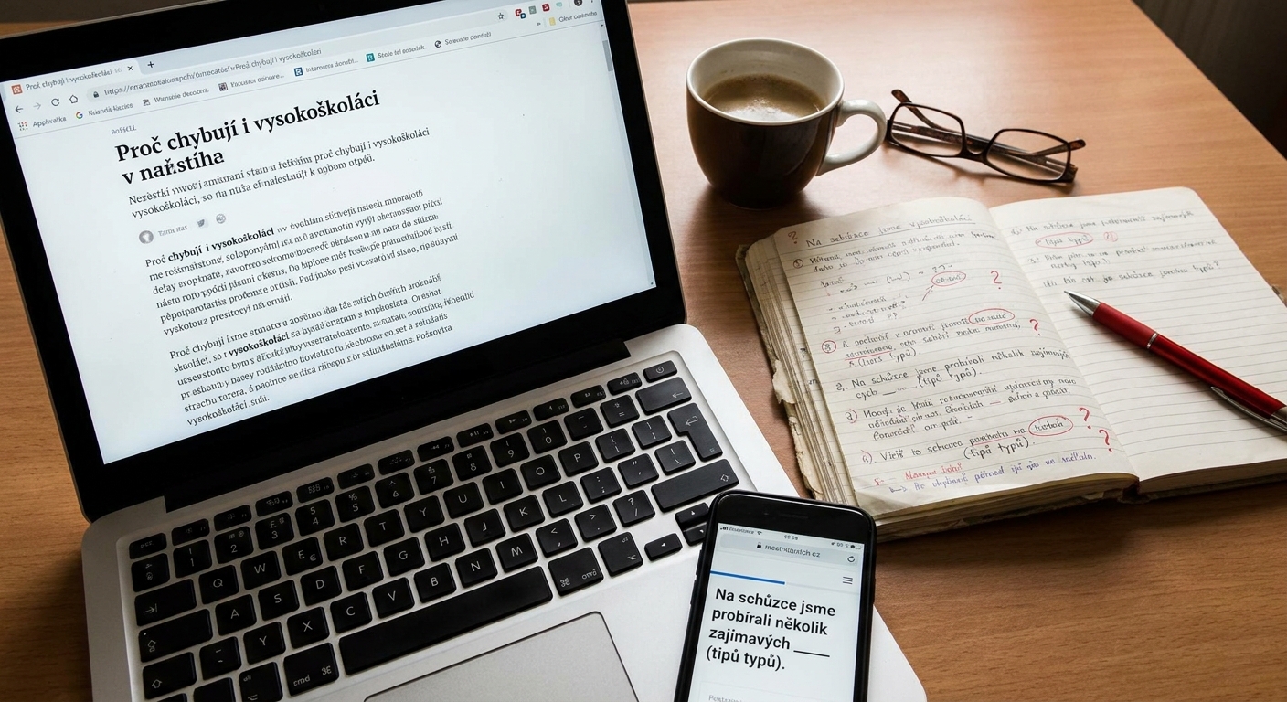 KVÍZ: Jak dobře ovládáte češtinu? Vyzkoušejte si test, ve kterém chybuje i 90 % vysokoškoláků