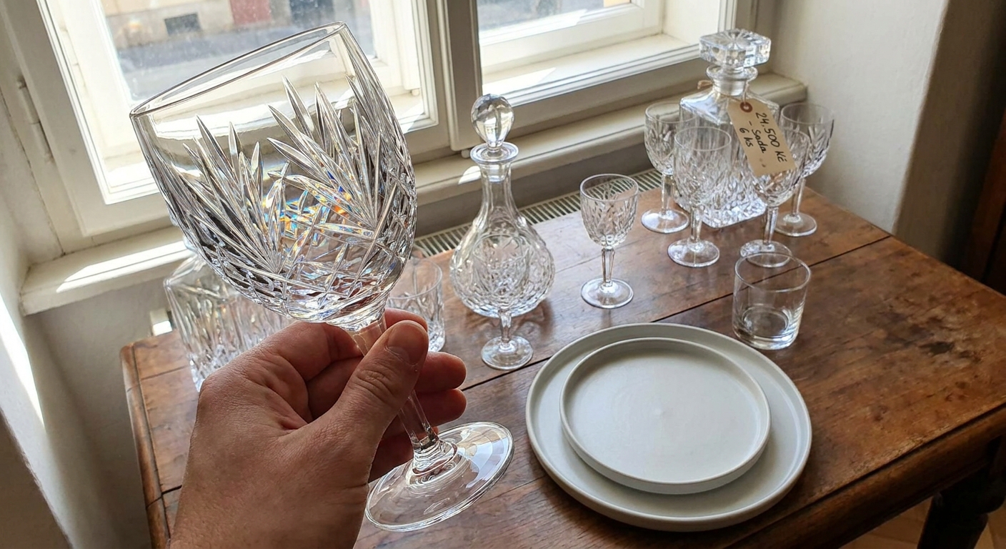 Máte je v kredenci? Staré broušené sklenice po babičce se dnes prodávají za ceny, které vám vyrazí dech