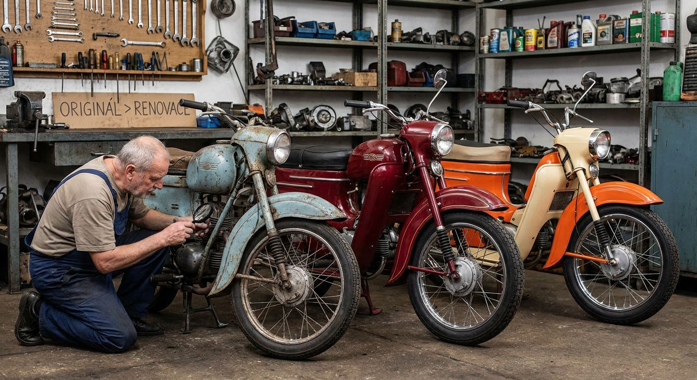 Máte v garáži starou motorku Pionýr? Její cena v posledním roce vyletěla o 300 % nahoru