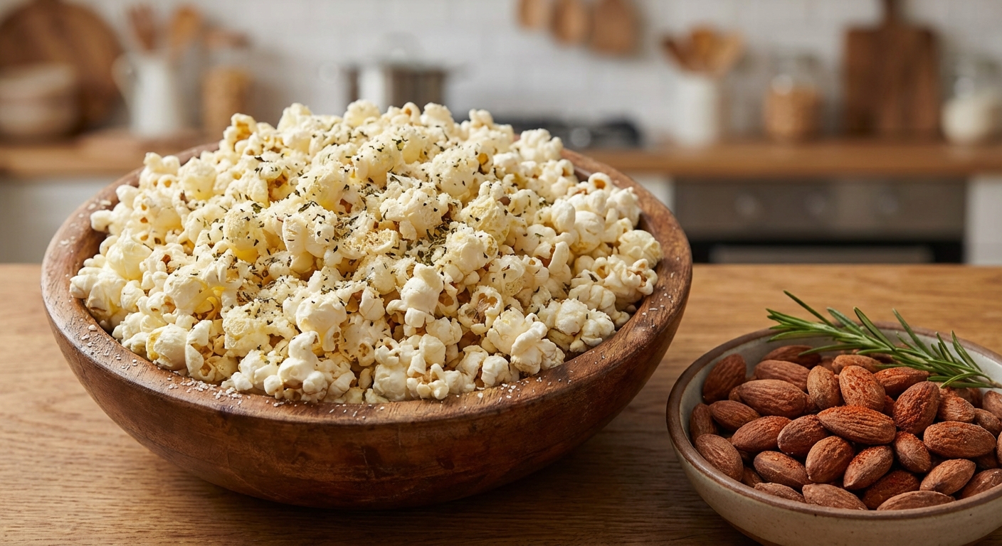 Vibrant selection of vegan dips, olives, and bread on a rustic wooden table, shot from above.