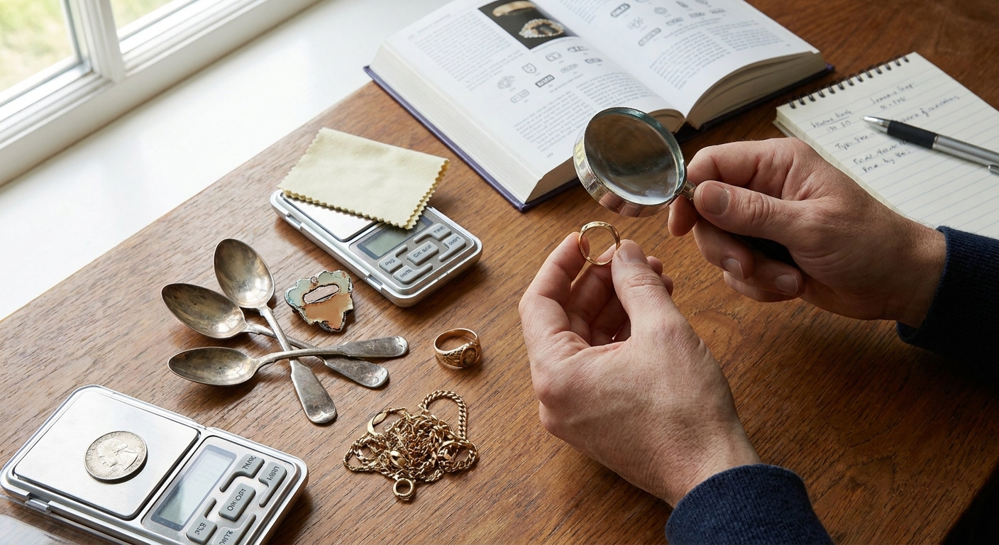 Našla jsem doma starou krabičku s bižuterií. Vetešník mi řekl, že některé kousky jsou ze vzácných kovů