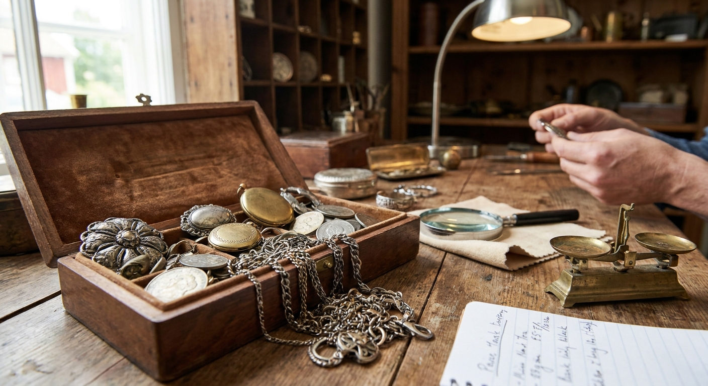 Našla jsem doma starou krabičku s bižuterií. Vetešník mi řekl, že některé kousky jsou ze vzácných kovů