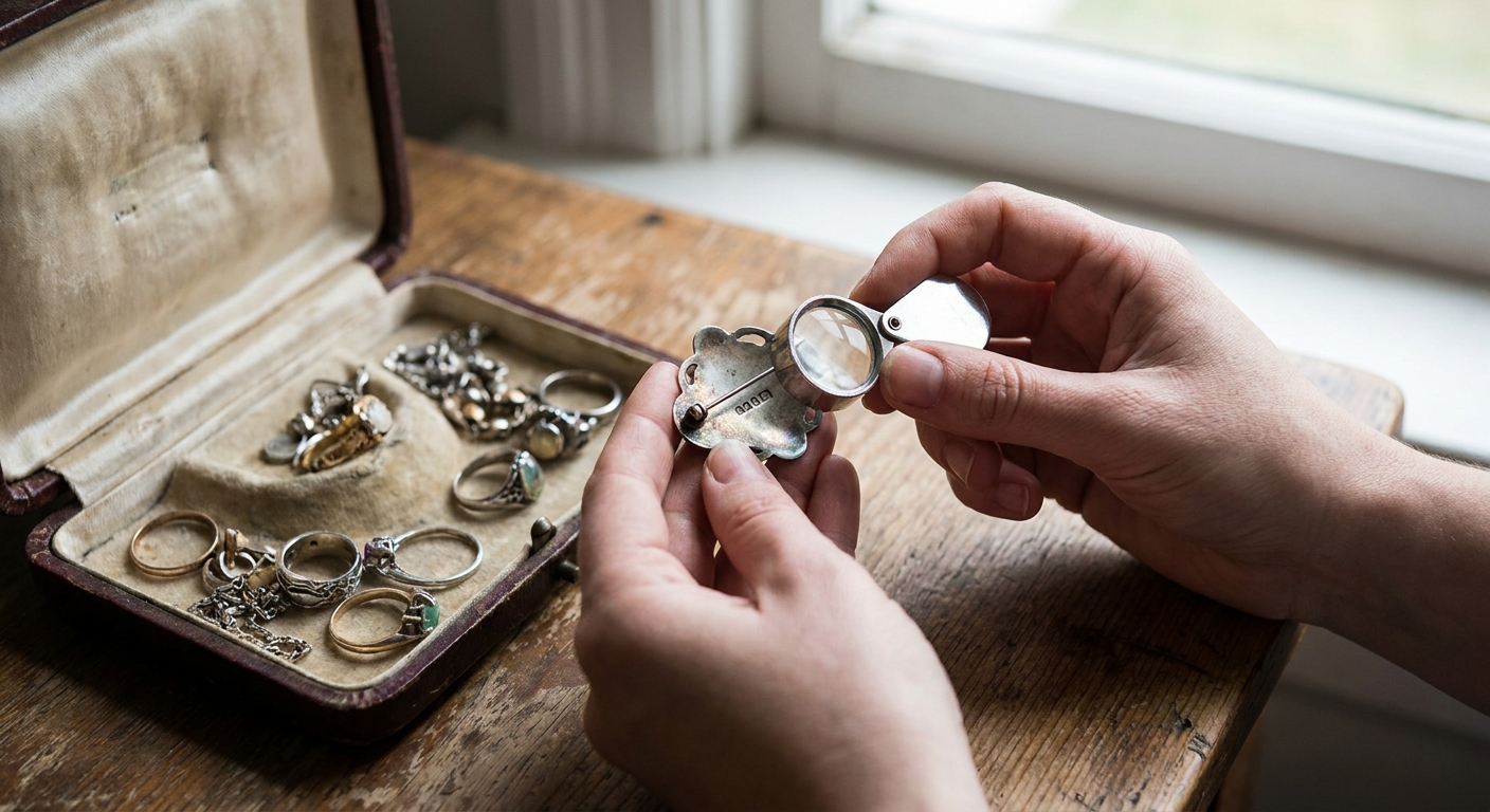 Našla jsem doma starou krabičku s bižuterií. Vetešník mi řekl, že některé kousky jsou ze vzácných kovů