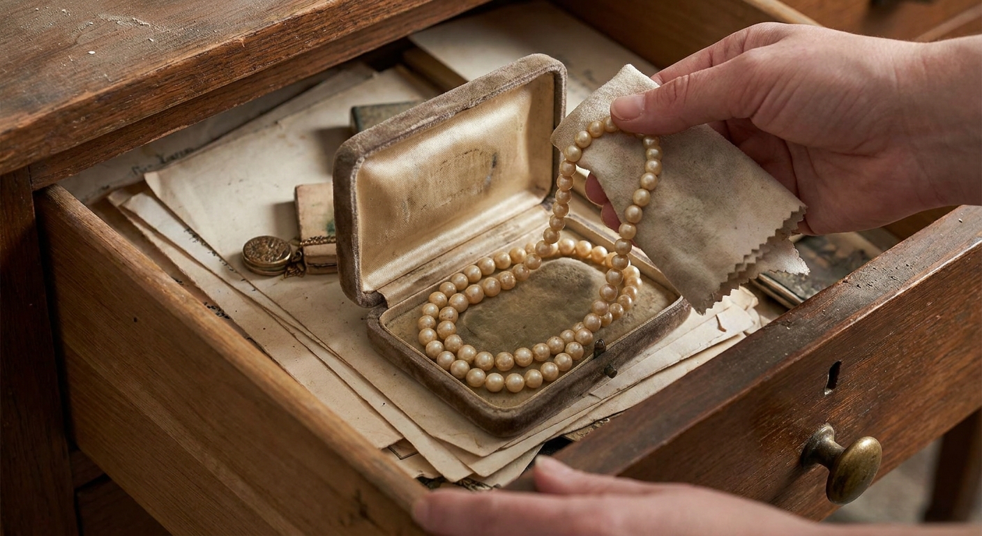 Našla jsem doma starou krabičku s perličkami. Vetešník mi řekl, že některé jsou z pravých perel