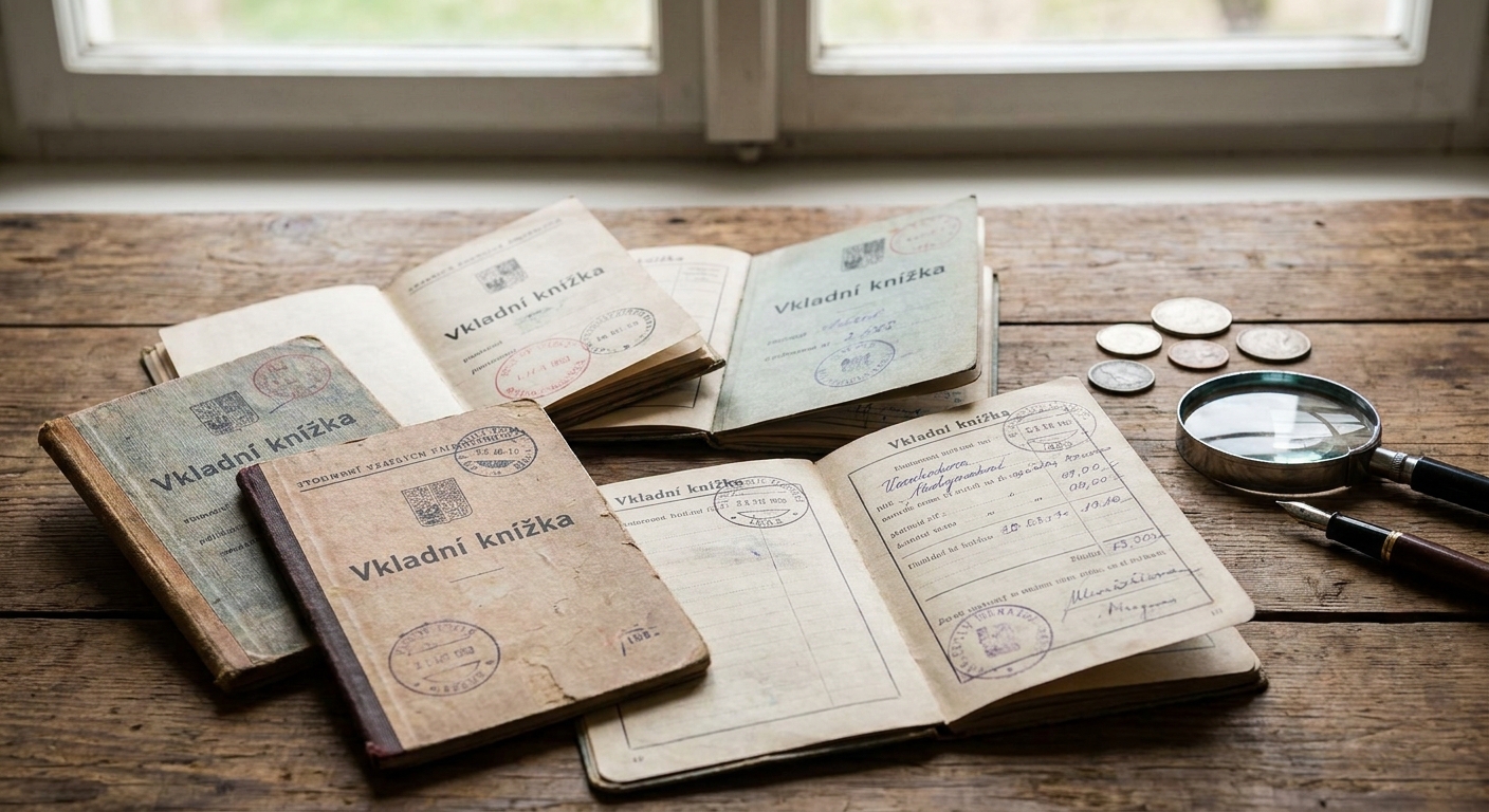 Našli jste starou vkladní knížku po babičce? Možná v ní není hotovost, ale pro historiky má cenu zlata