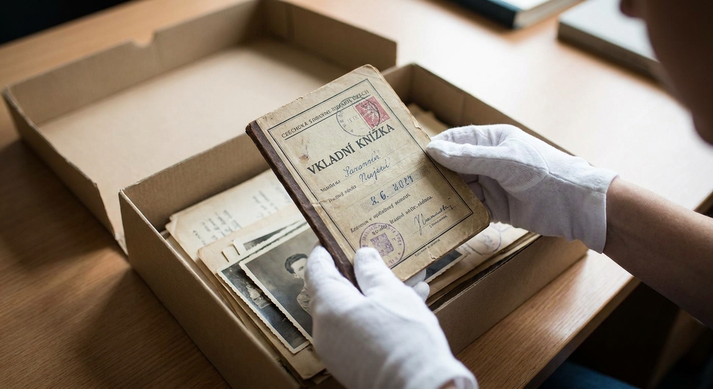 Našli jste starou vkladní knížku po babičce? Možná v ní není hotovost, ale pro historiky má cenu zlata