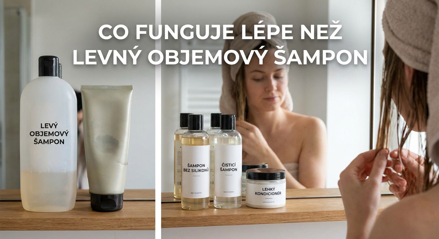 Nejhorší šampon z drogerie. Slibuje objem, ale vlasy zatěžuje víc než nejlevnější kondicionér