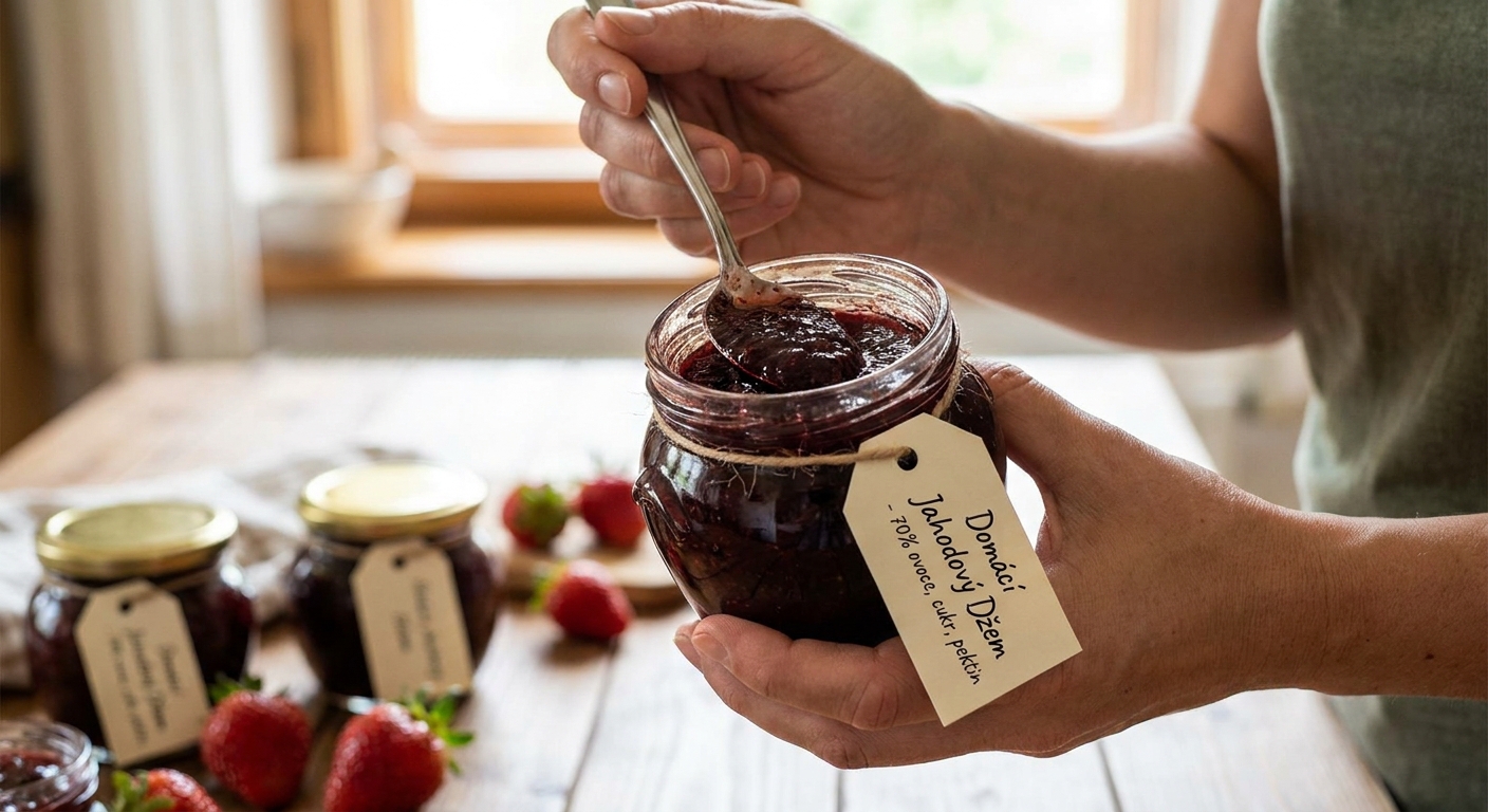 Nejhorší džem ze supermarketu. Vypadá jako od babičky, ale ovoce v něm najdete jen v popisu na obalu
