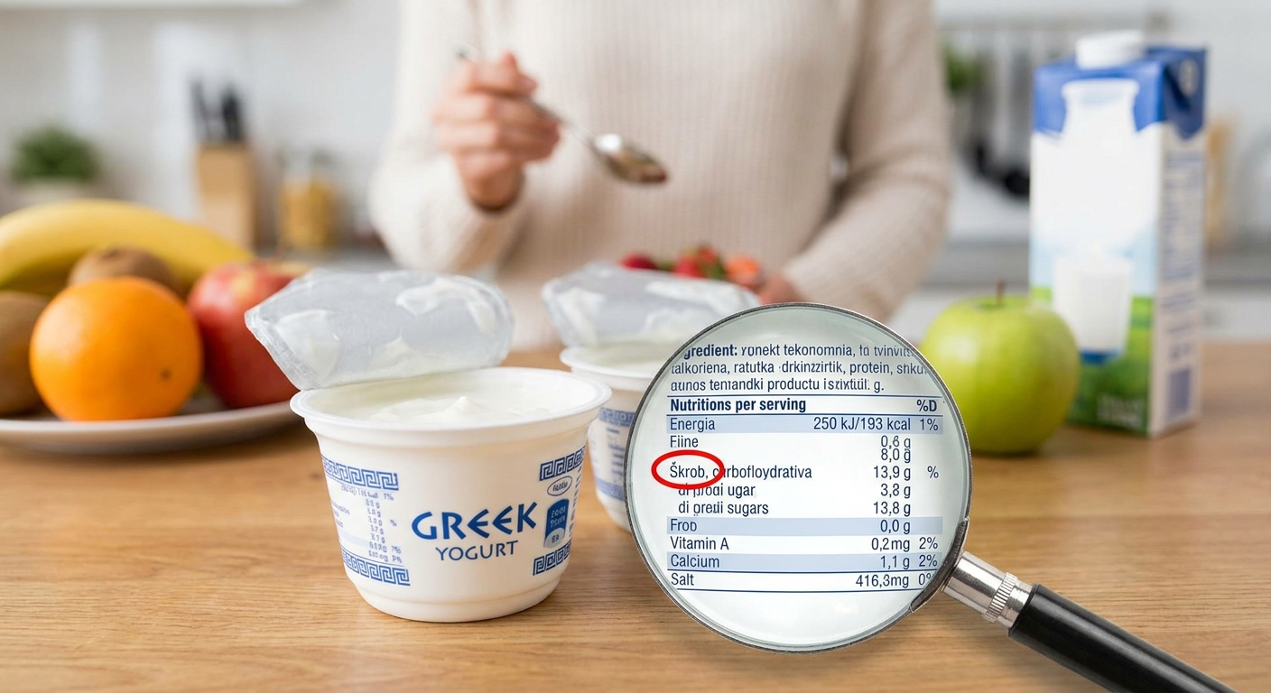 Nejhorší řecký jogurt z regálu. Působí dietně, ale obsahuje víc škrobu než průměrná porce těstovin