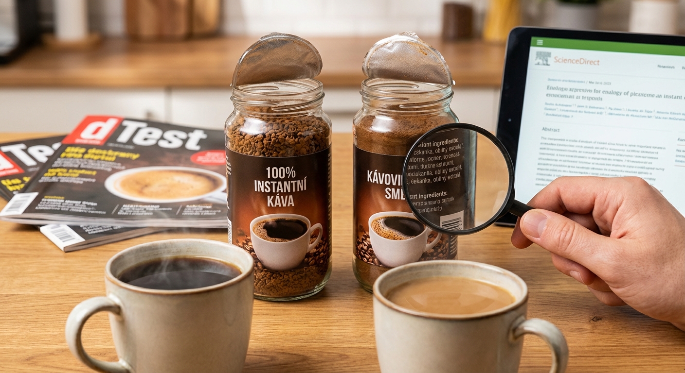 Nejhorší instantní káva v akci. Nenechte se zmást značkou, uvnitř je víc kávoviny než skutečných zrn