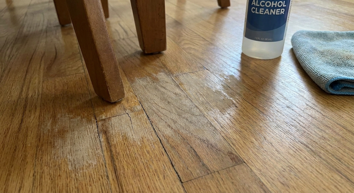 Nejhorší čistič na dřevěné povrchy. Zanechává skvrny, které nejdou ničím odstranit