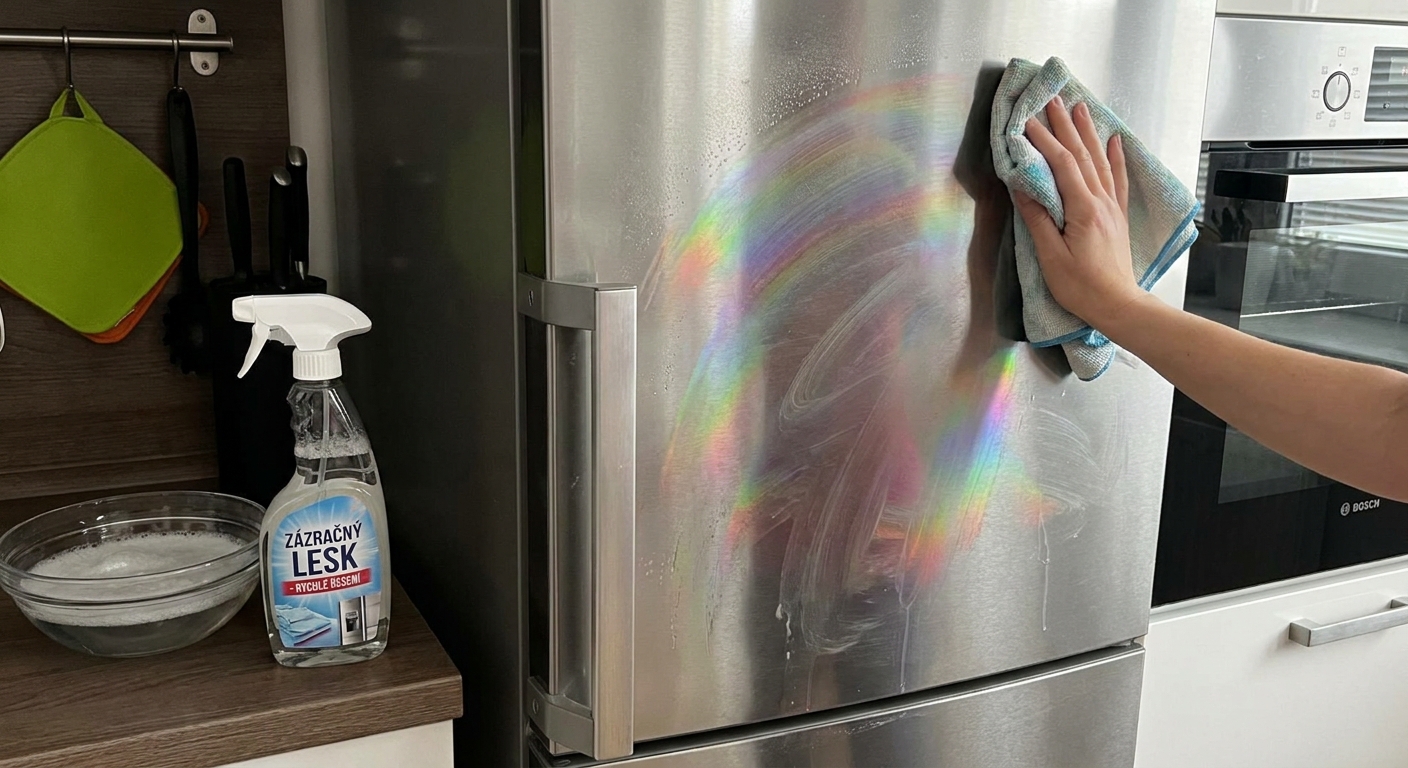 Nejhorší čistič na nerezové povrchy. Zanechává šmouhy, které nejdou ničím odstranit