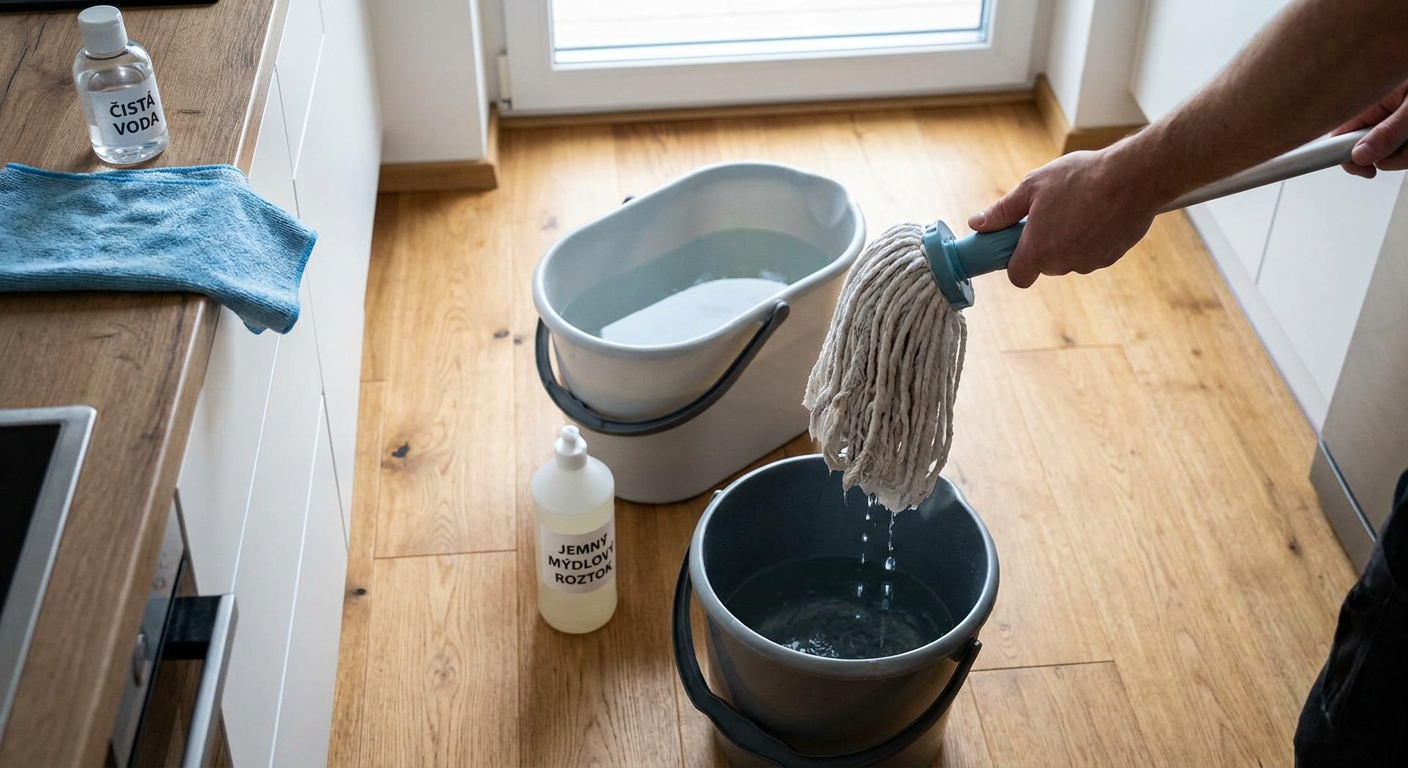 Nejhorší čisticí prostředek na podlahy. Zanechává film, na který se prach lepí 2x rychleji než dřív