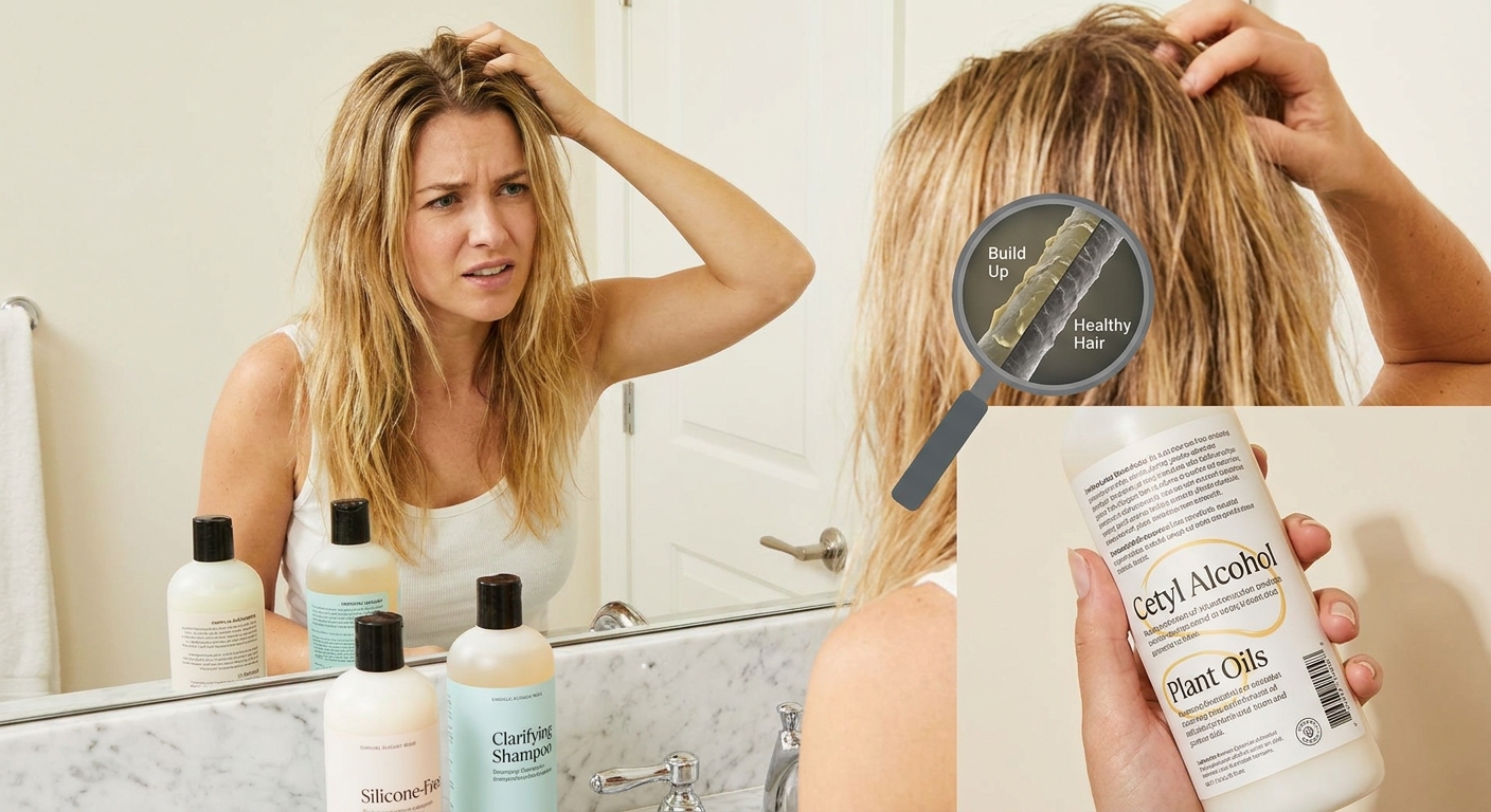 Nejhorší kondicionér z drogerie. Slibuje lesk, ale vlasy mastí víc než nejlevnější olej