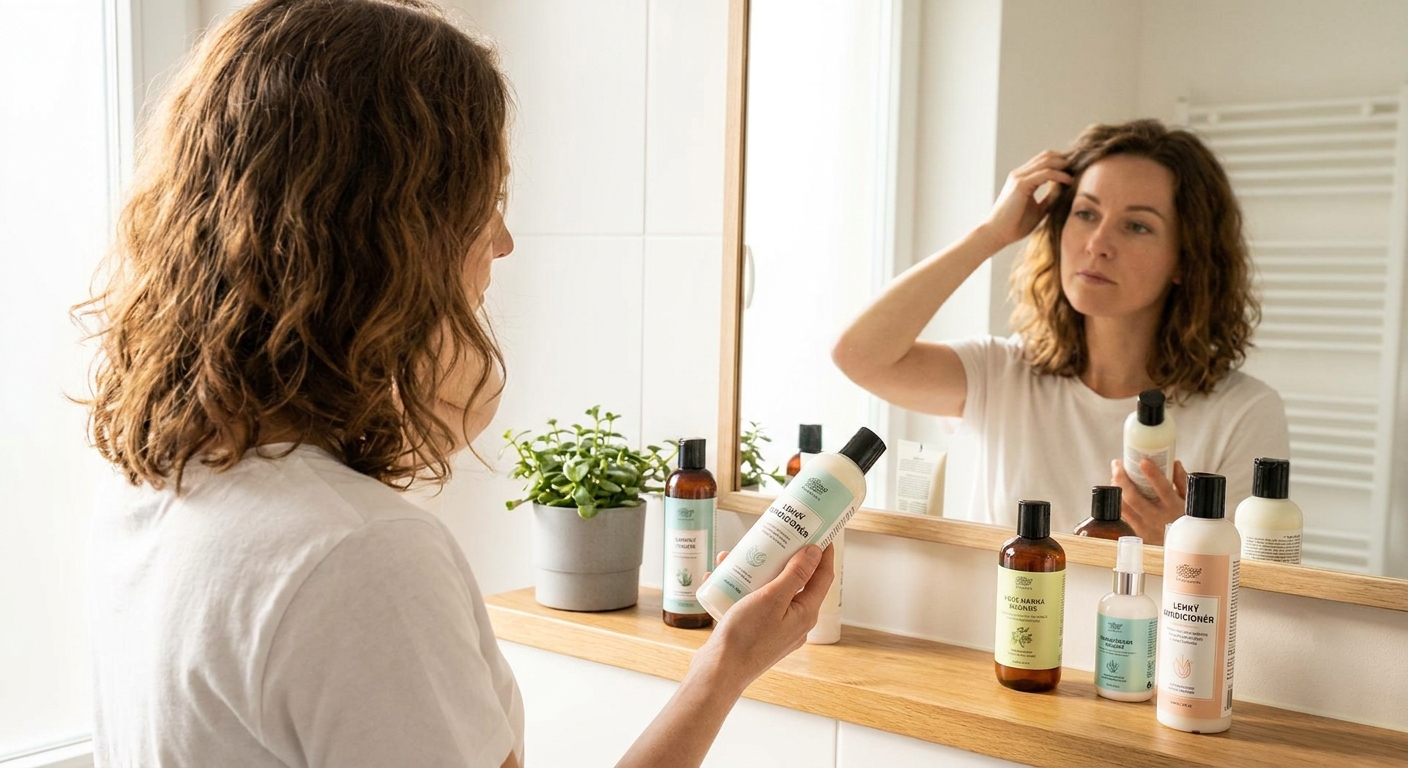 Nejhorší kondicionér z drogerie. Slibuje lesk, ale vlasy mastí víc než nejlevnější olej
