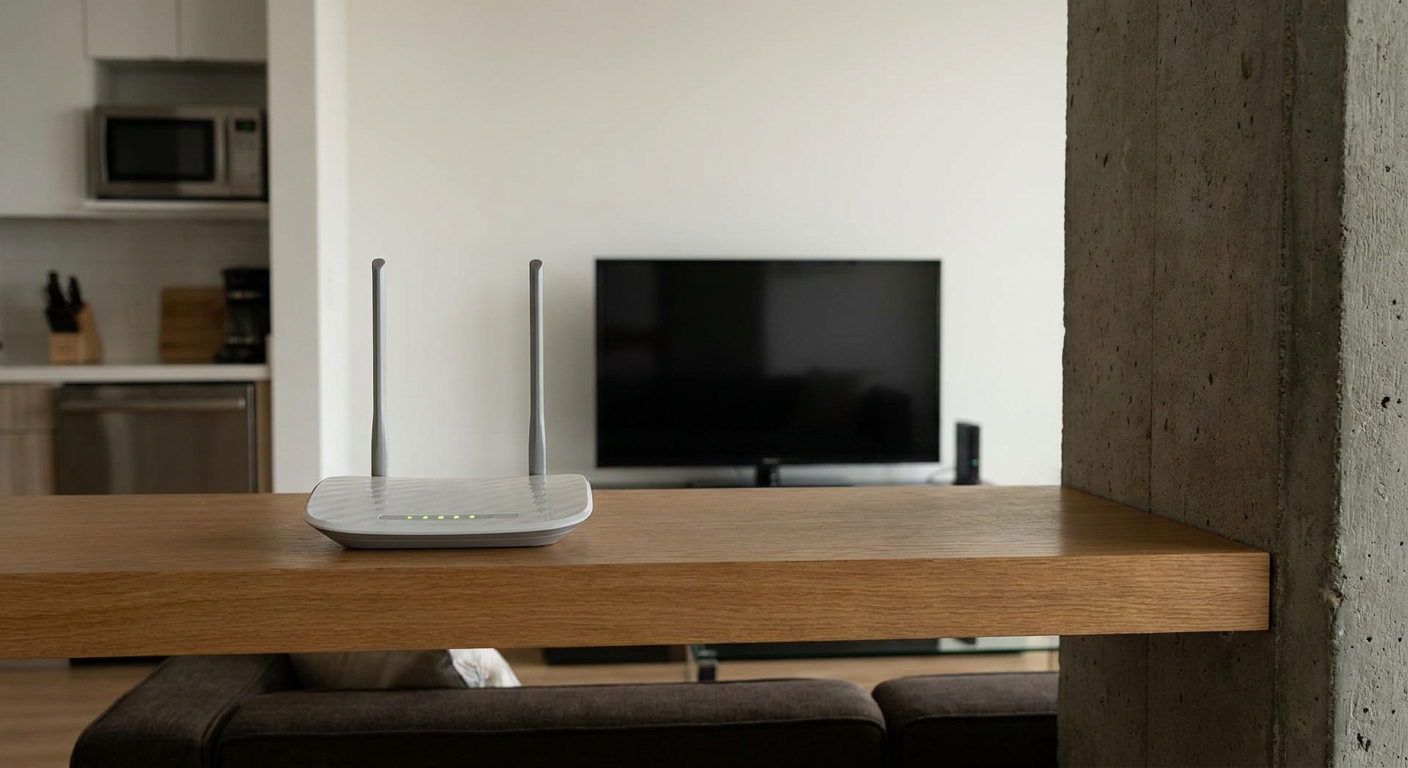 Nejhorší místo pro umístění Wi-fi routeru. Pokud ho máte tady, zbytečně se okrádáte o polovinu rychlosti internetu