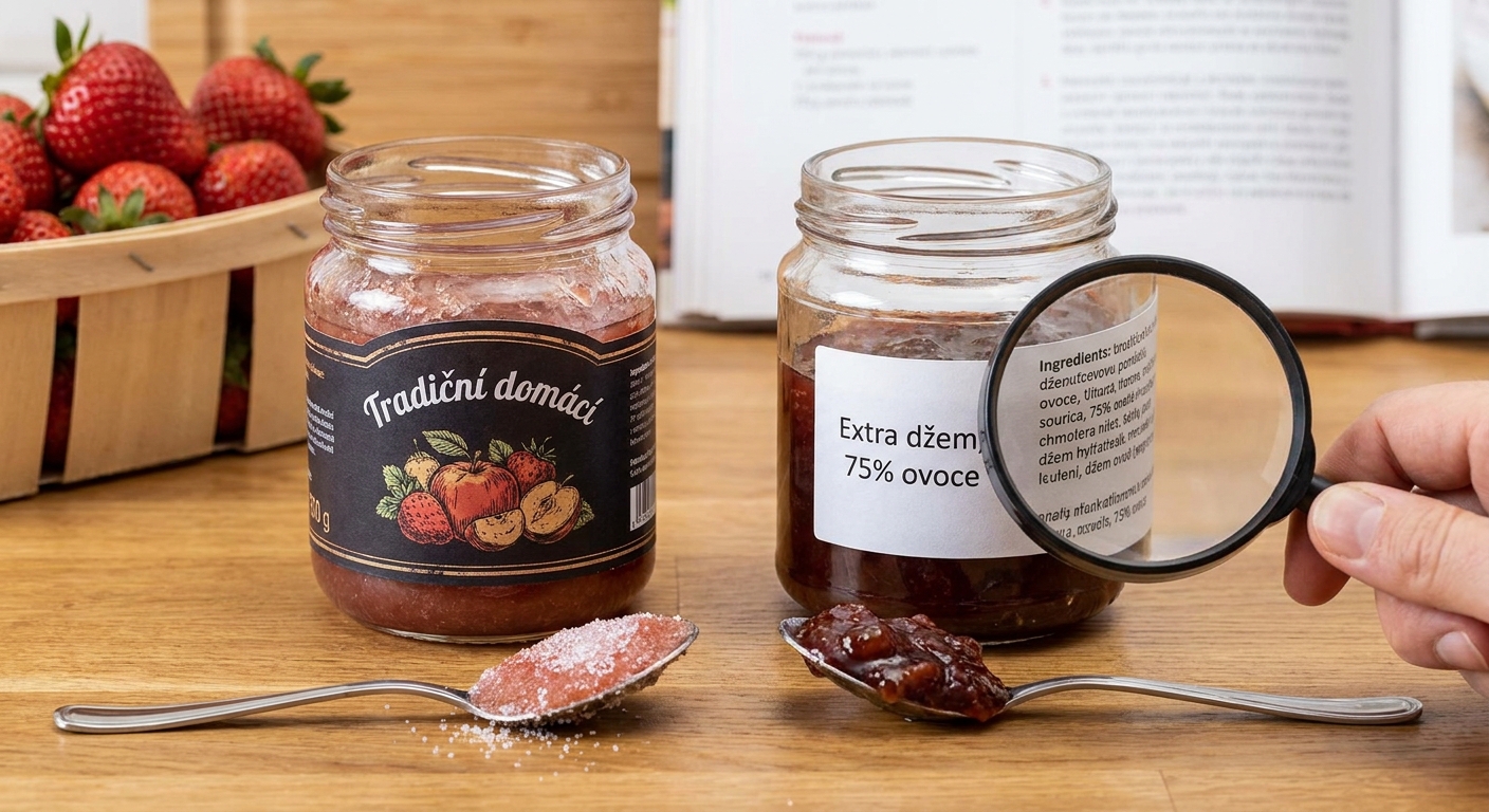 Nejhorší ostružinový džem v akci. Na první pohled vypadá skvěle, ale ovoce v něm najdete jen v popisku