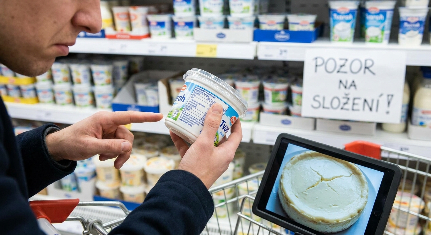 Nejhorší polotučný tvaroh z obchodu. Na pečení se nehodí a v krabičce najdete jen hrudkovitou vodu