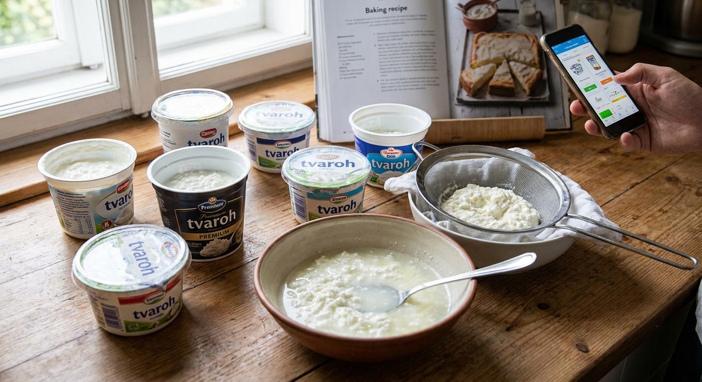 Nejhorší polotučný tvaroh z obchodu. Na pečení se nehodí a v krabičce najdete jen hrudkovitou vodu