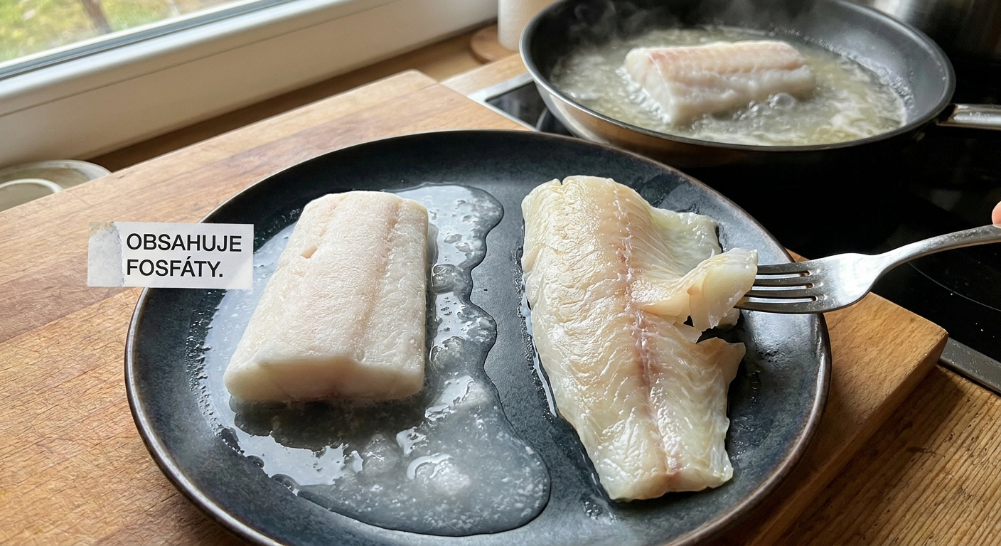 Nejhorší rybí filé z mrazáku. Na talíři vypadá lákavě, ale po upečení z něj zbude jen poloviční porce