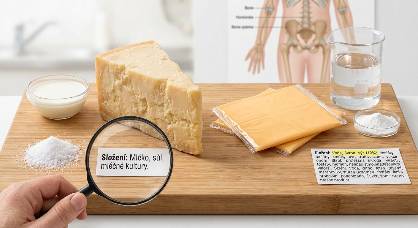 Nejhorší tavený sýr v akci. Na první pohled vypadá skvěle, ale obsahuje víc fosfátů než sýra