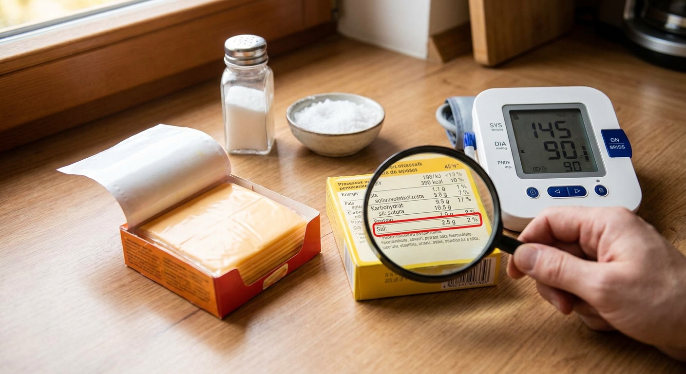 Nejhorší tavený sýr v akci. Na první pohled vypadá skvěle, ale obsahuje víc soli než mořská voda