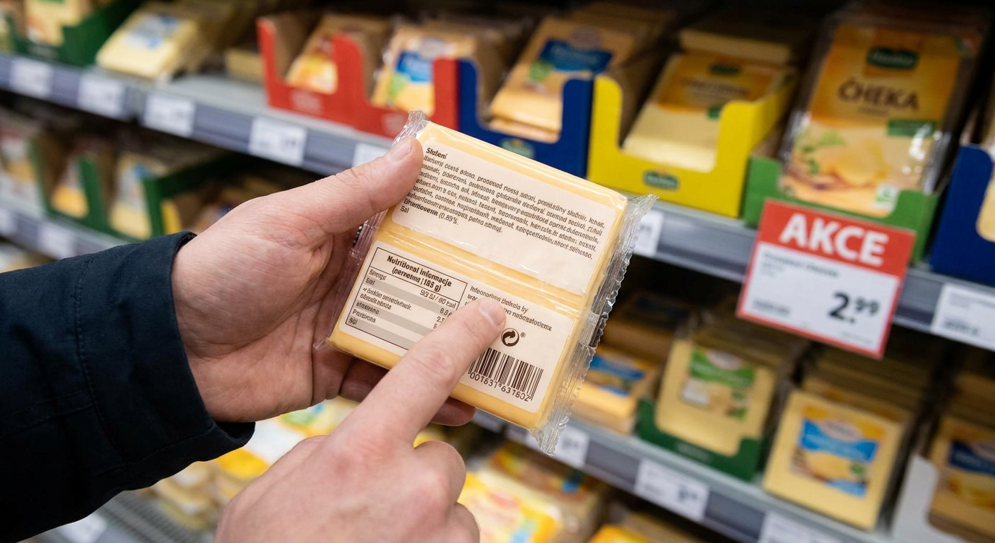 Nejhorší tavený sýr v akci. Na první pohled vypadá skvěle, ale obsahuje víc soli než mořská voda