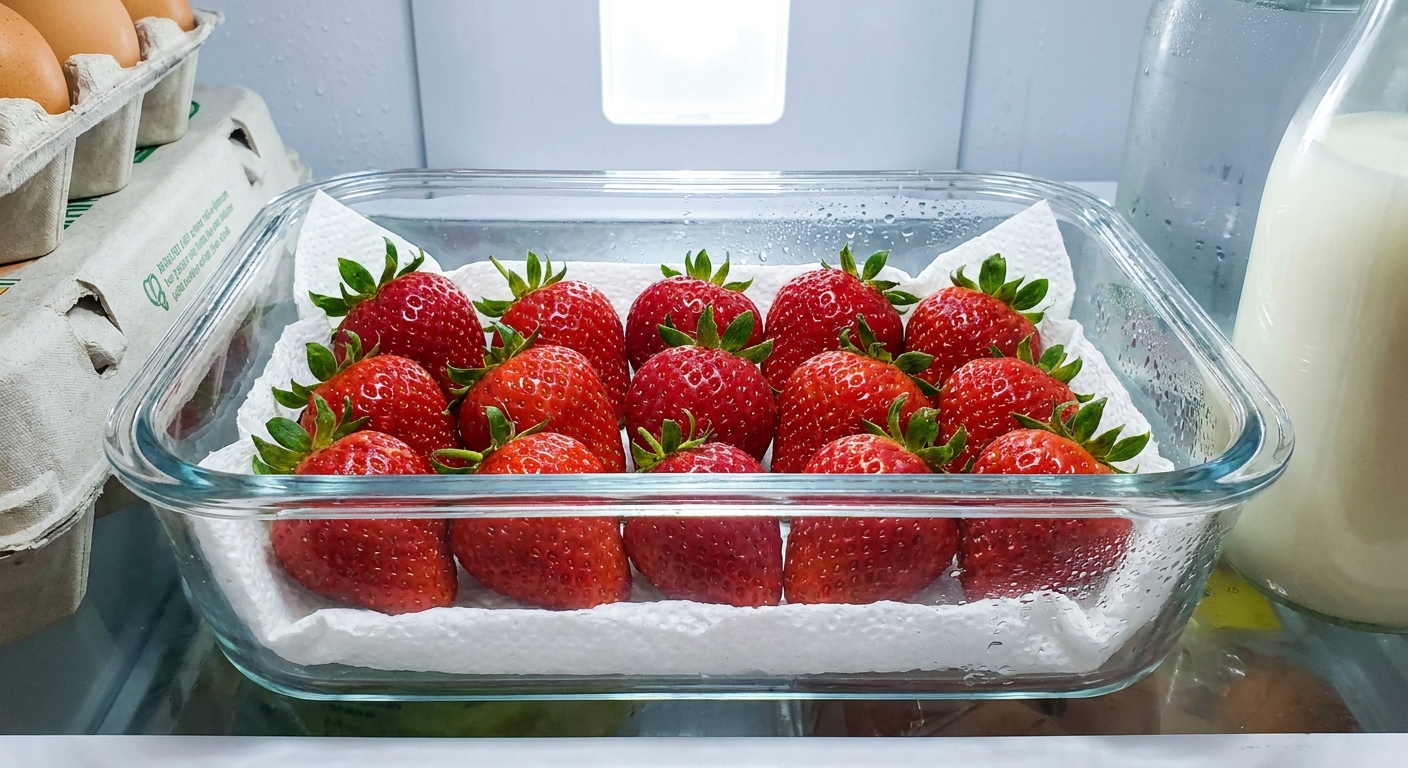 Nejlepší způsob, jak uchovat jahody čerstvé 14 dní. Stačí jedna věc z koupelny a zůstanou jako právě utržené