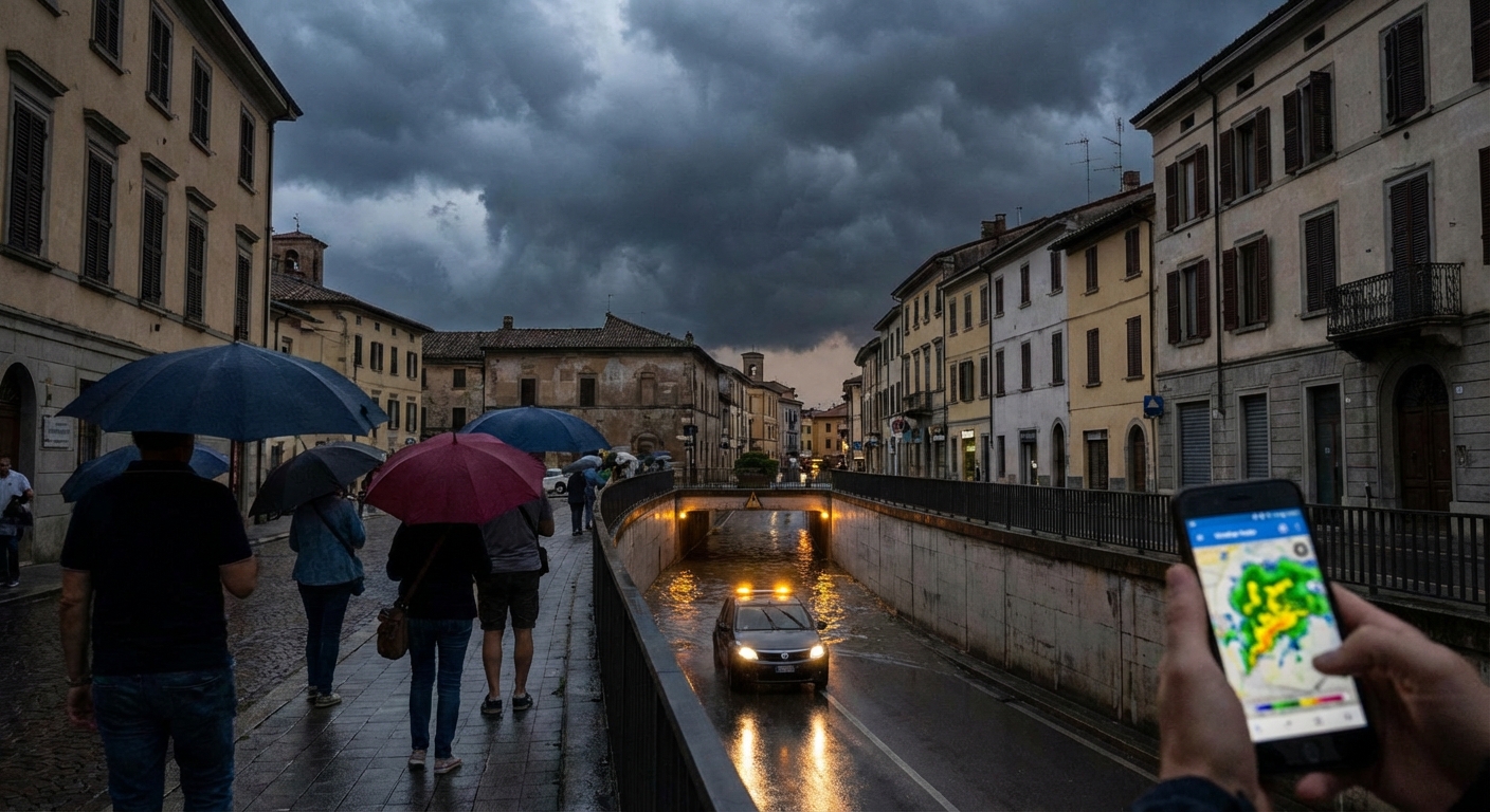 A powerful lightning bolt illuminates the night sky, highlighting dark storm clouds.
