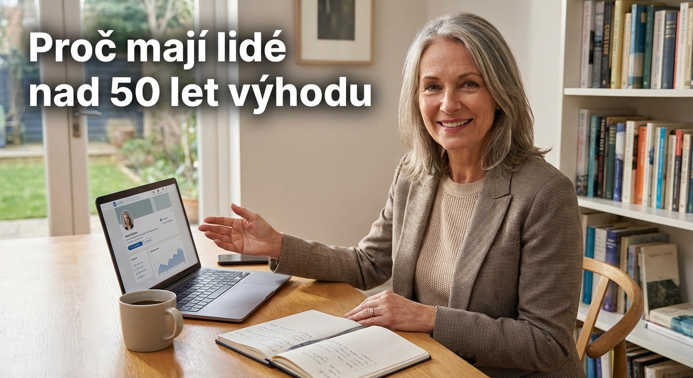 Práce snů pro Čechy nad 50 let. Stačí krátký kurz a můžete vydělávat 70 000 Kč měsíčně z domova