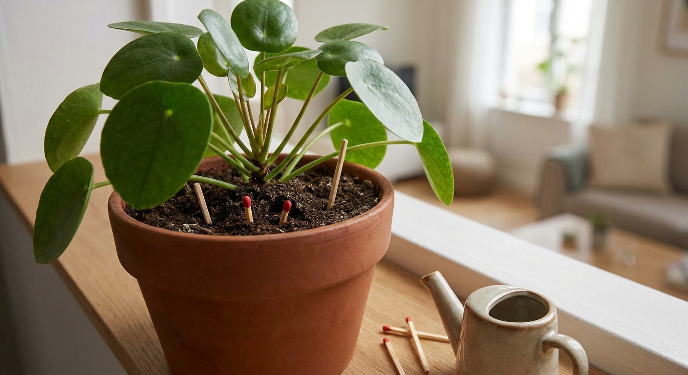 Proč byste měli do každého květináče dát jednu sirku hlavičkou dolů. Výsledek uvidíte už po týdnu