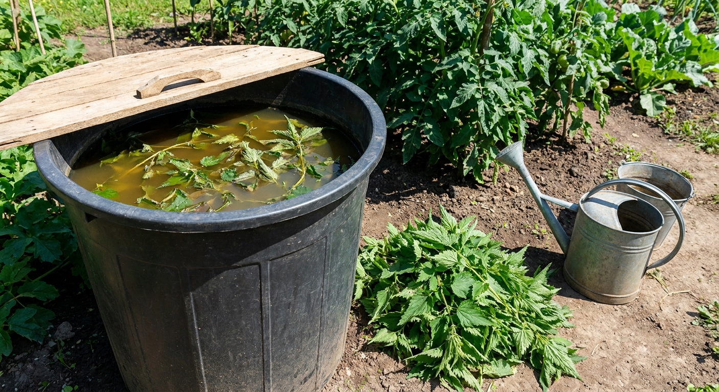 Sousedka polila rajčata roztokem z kopřiv. Nejdřív to smrdělo, ale pak jsem viděla tu úrodu