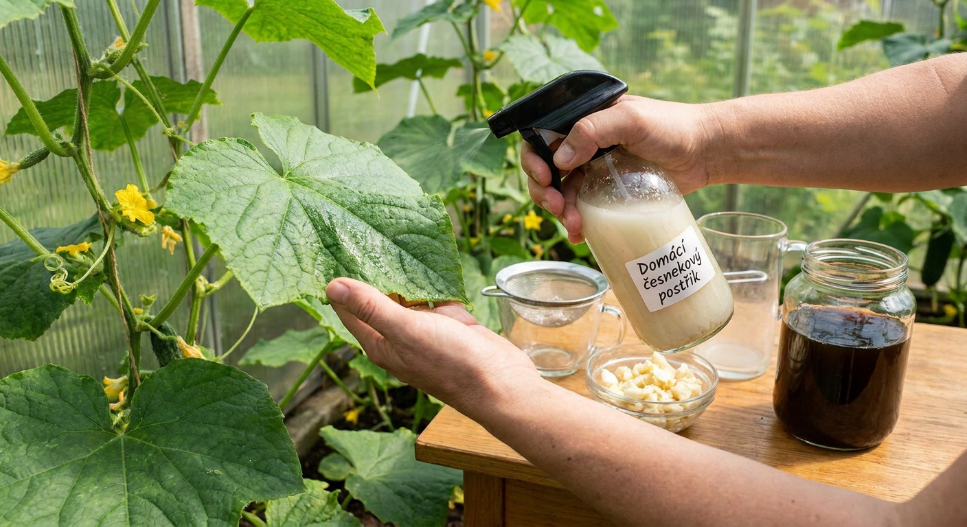 Sousedka postříkala okurky tímto roztokem z česneku. Plíseň zmizela a plody jsou letos nejchutnější
