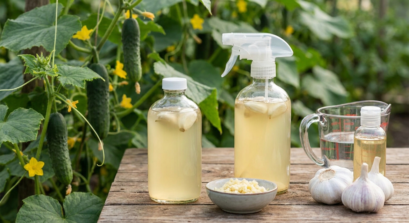 Sousedka postříkala okurky tímto roztokem z česneku. Plíseň zmizela a plody jsou letos nejchutnější