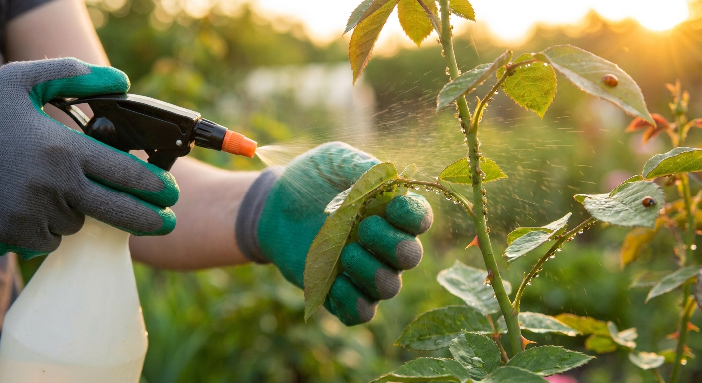 Sousedka postříkala růže tímto domácím roztokem. Mšice zmizely do hodiny a letos kvetou jako divé