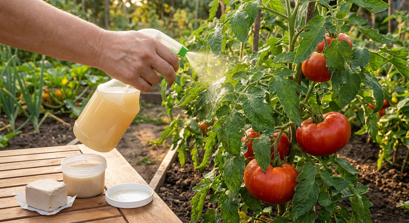 Sousedka postříkala rajčata tímto roztokem z droždí. Plíseň zmizela a plody jsou letos největší v historii