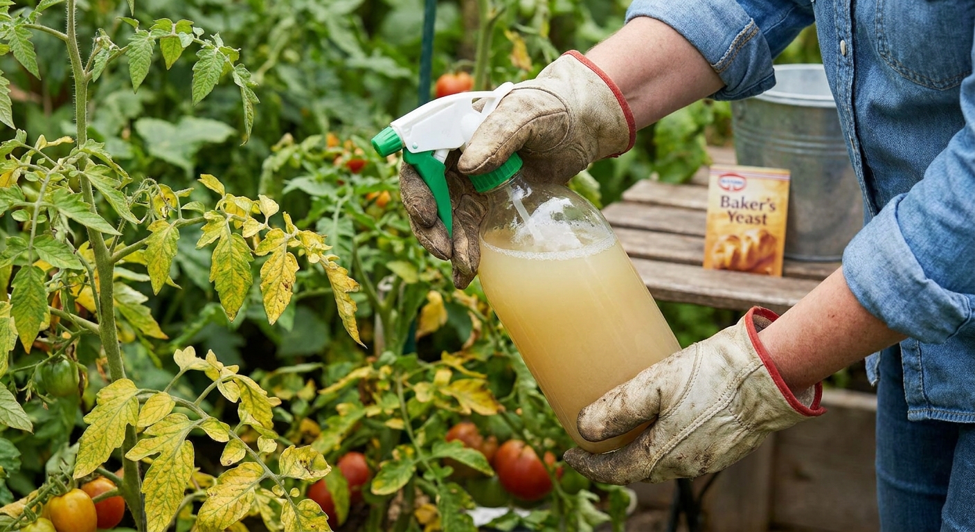 Sousedka postříkala rajčata tímto roztokem z droždí. Plíseň zmizela a plody jsou letos největší v historii