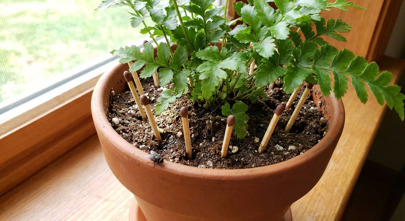 Sousedka zapíchla do květináčů obyčejné zápalky. Nechápala jsem proč, ale po týdnu mi to došlo