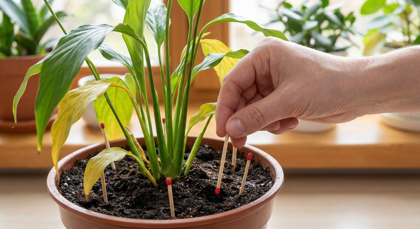 Sousedka zapíchla do květináčů obyčejné zápalky. Nechápala jsem proč, ale po týdnu mi to došlo